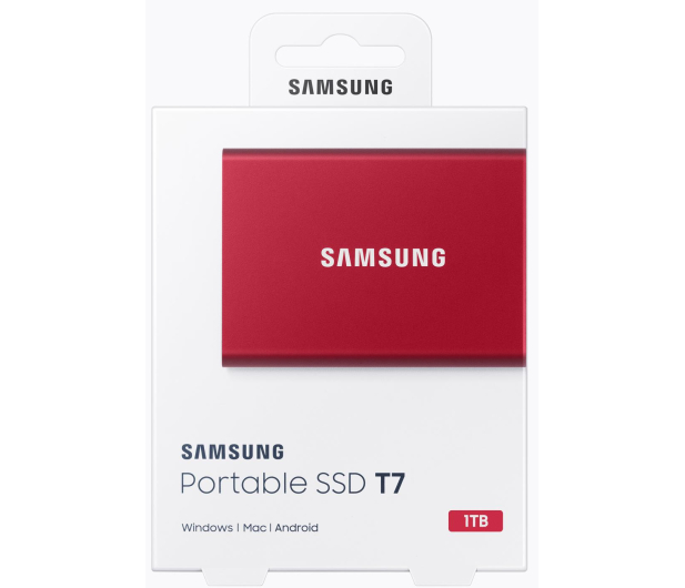 Samsung Portable SSD T7 1TB USB 3.2 Gen. 2 Czerwony - 562889 - zdjęcie 8